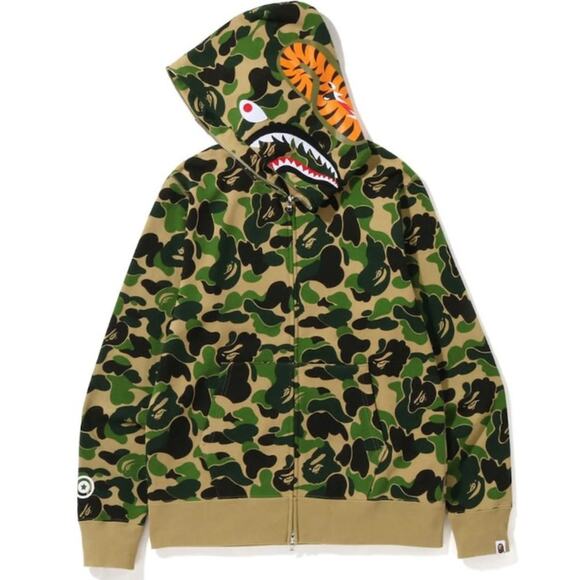 Bape Other - BAPE BIG ABC Camo Shark | Full Zip Double Hoodie | NWOT
